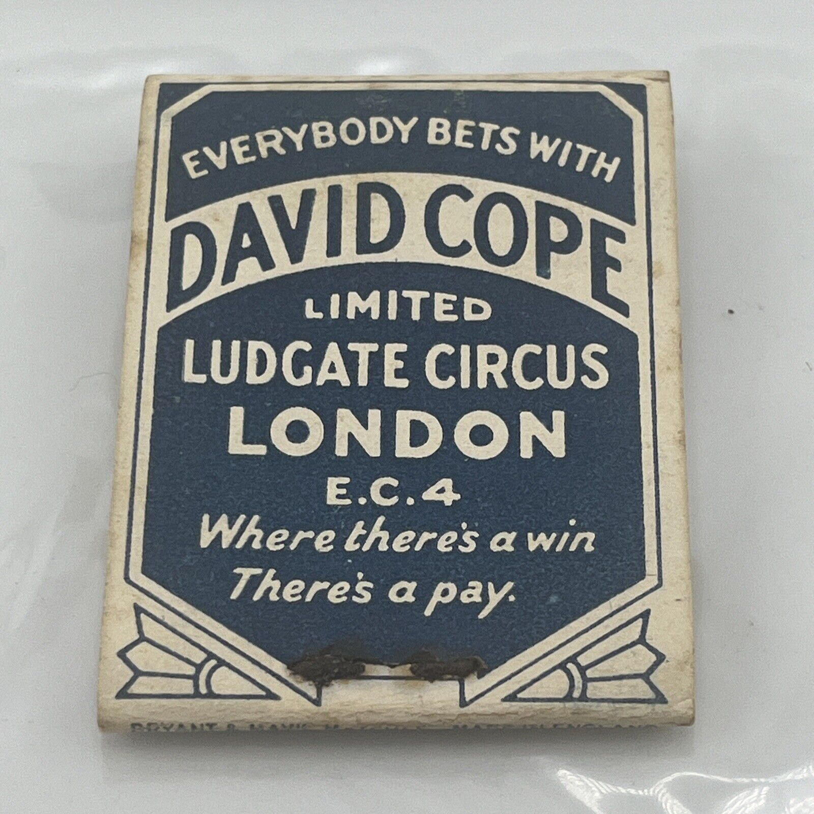 Rare Hard to Find, David Cope, Ludgate Circus, London, Matchbook Sports Betting
