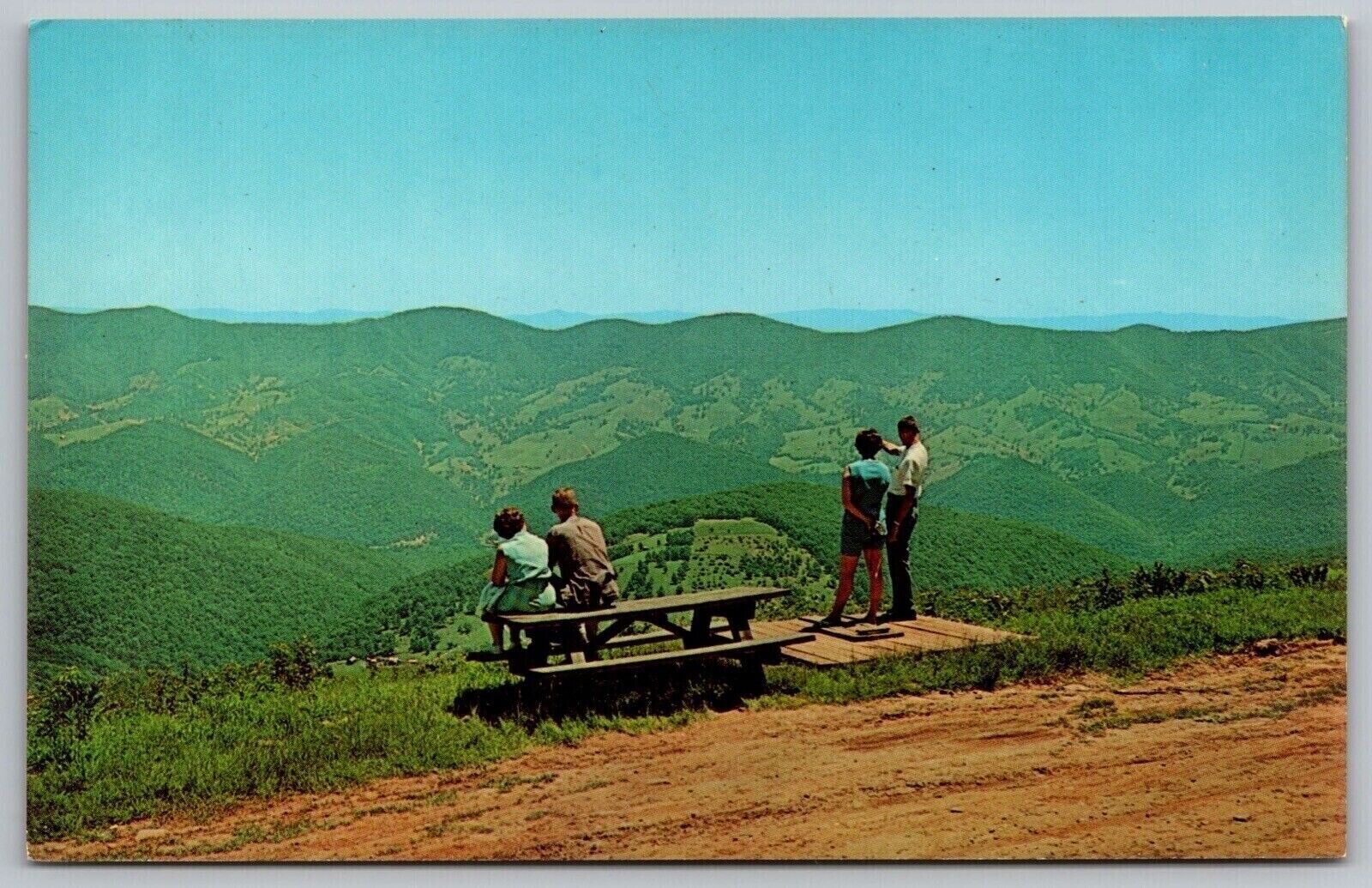 Breath Taking View East Spruces Knob Pendleton County West Virginia Postcard