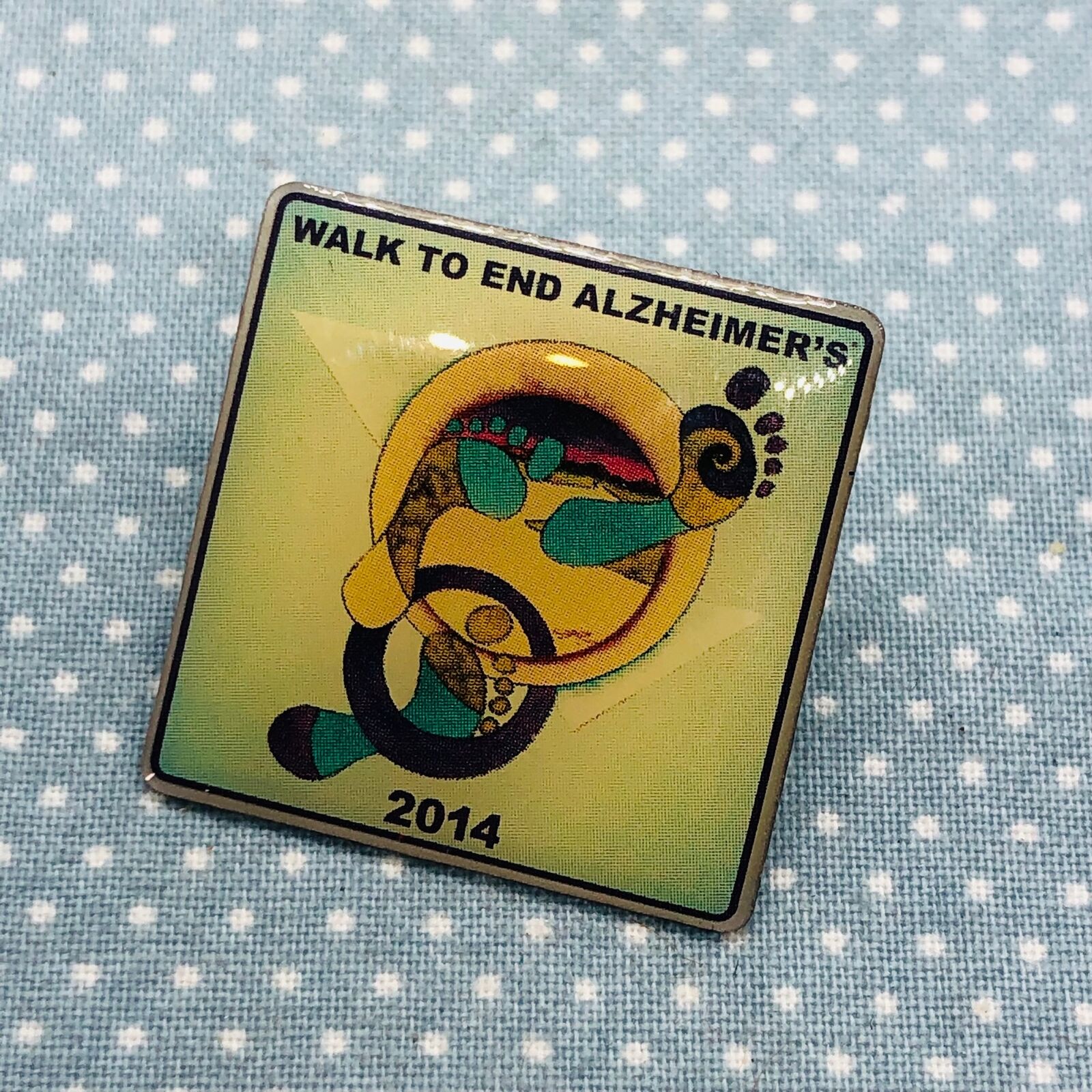 2014 Walk to End Alzheimers Souvenir Lapel Pin