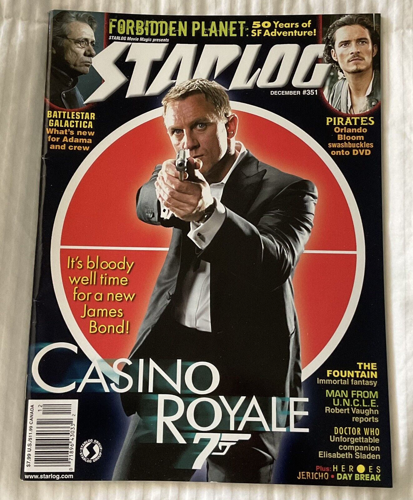 Starlog Magazine #351 Daniel Craig Casino Royale 