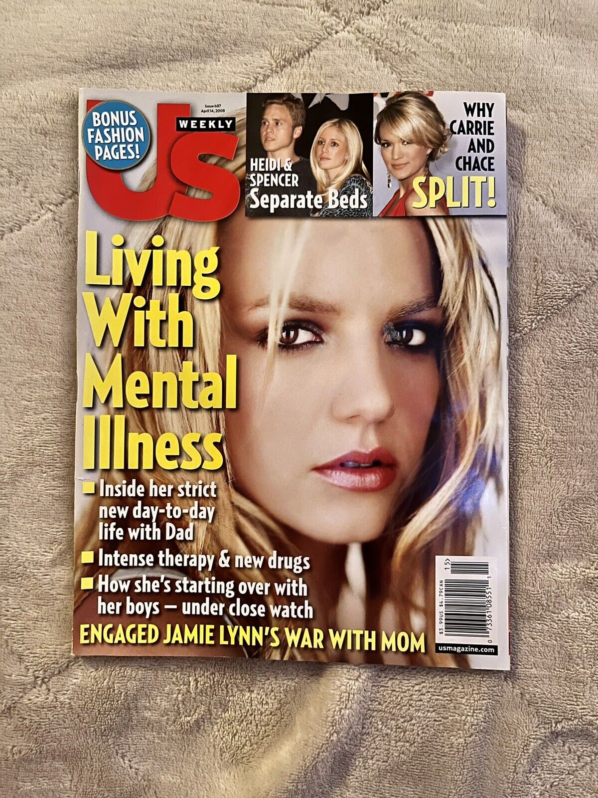 US Weekly April 14, 2008 “Living With Mental Illness” Britney Spears