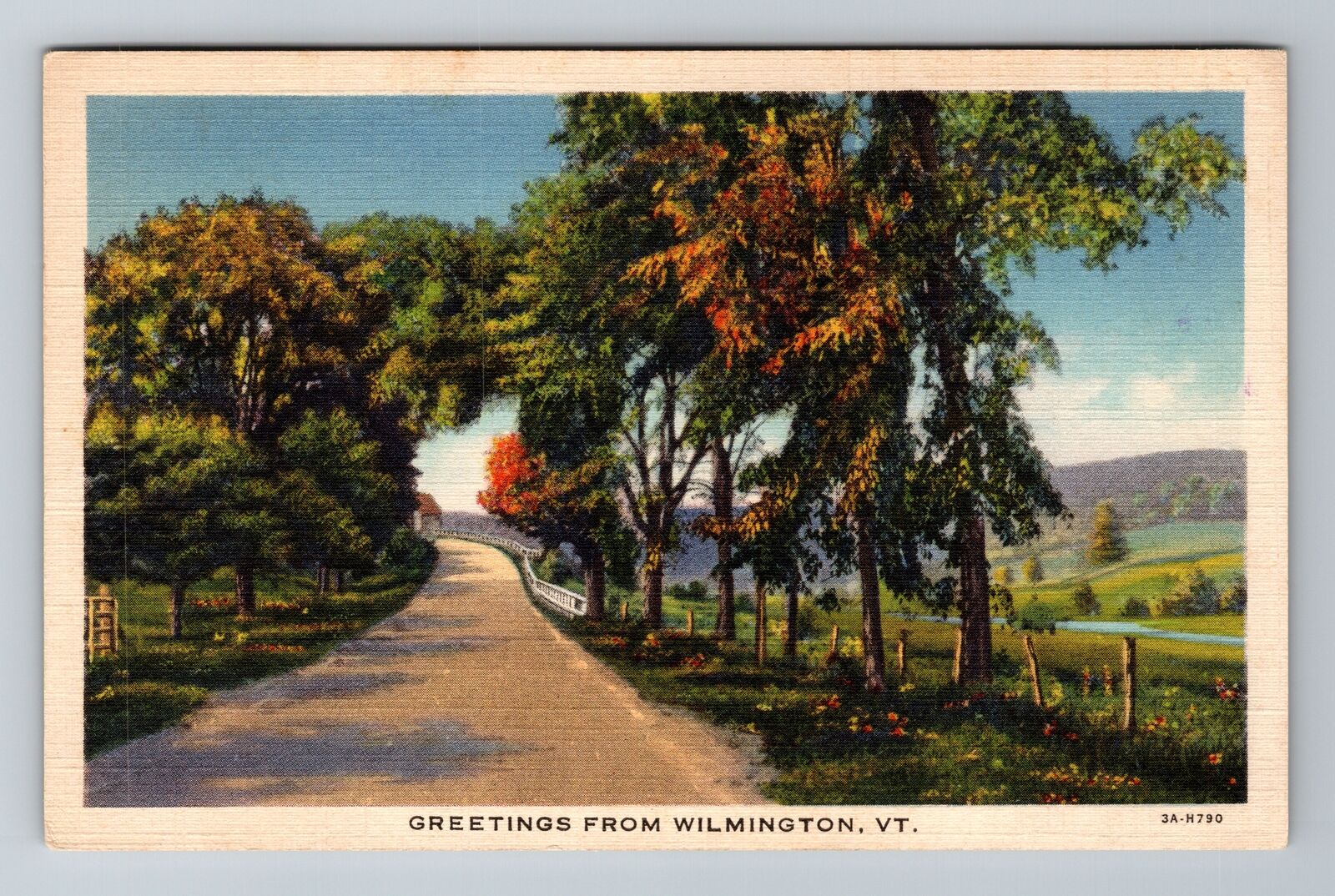 Wilmington VT-Vermont, General Greetings, Antique, Vintage c1934 Postcard