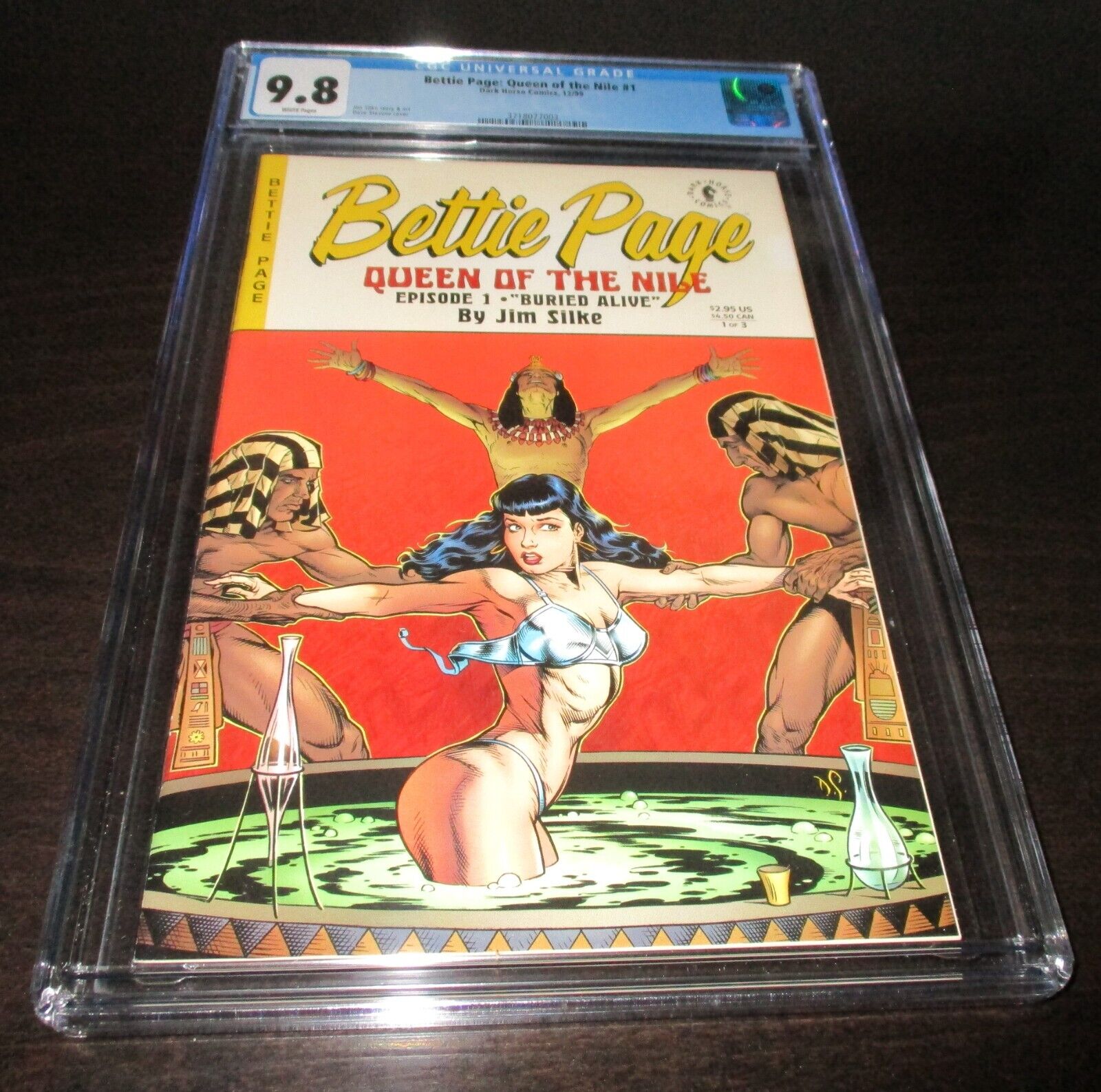 BETTIE PAGE QUEEN OF THE NILE #1 1999 CGC 9.8 DAVE STEPHENS COVER