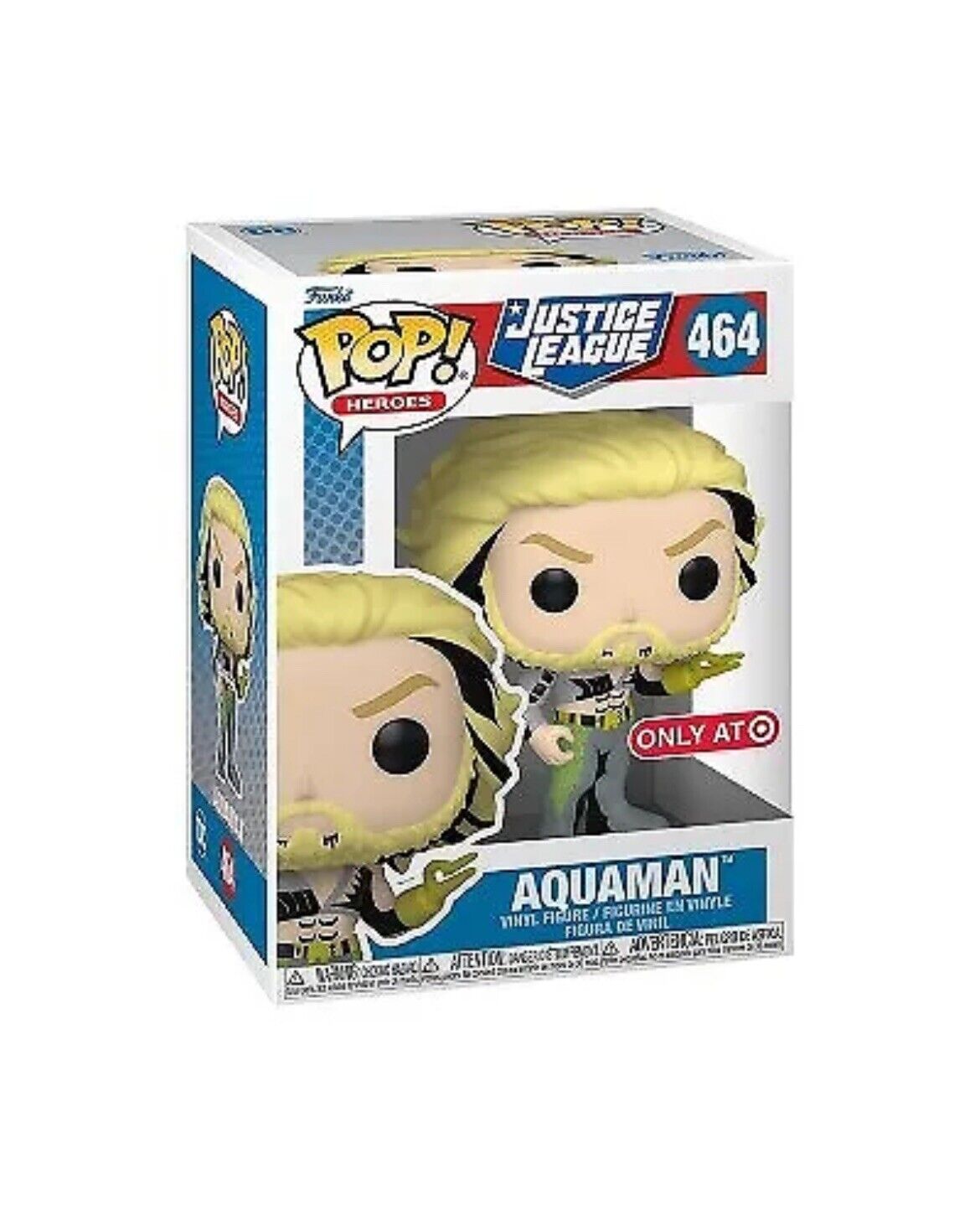 New In Box Funko POP Justice League Aquaman #464 (Target Exclusive) Collector