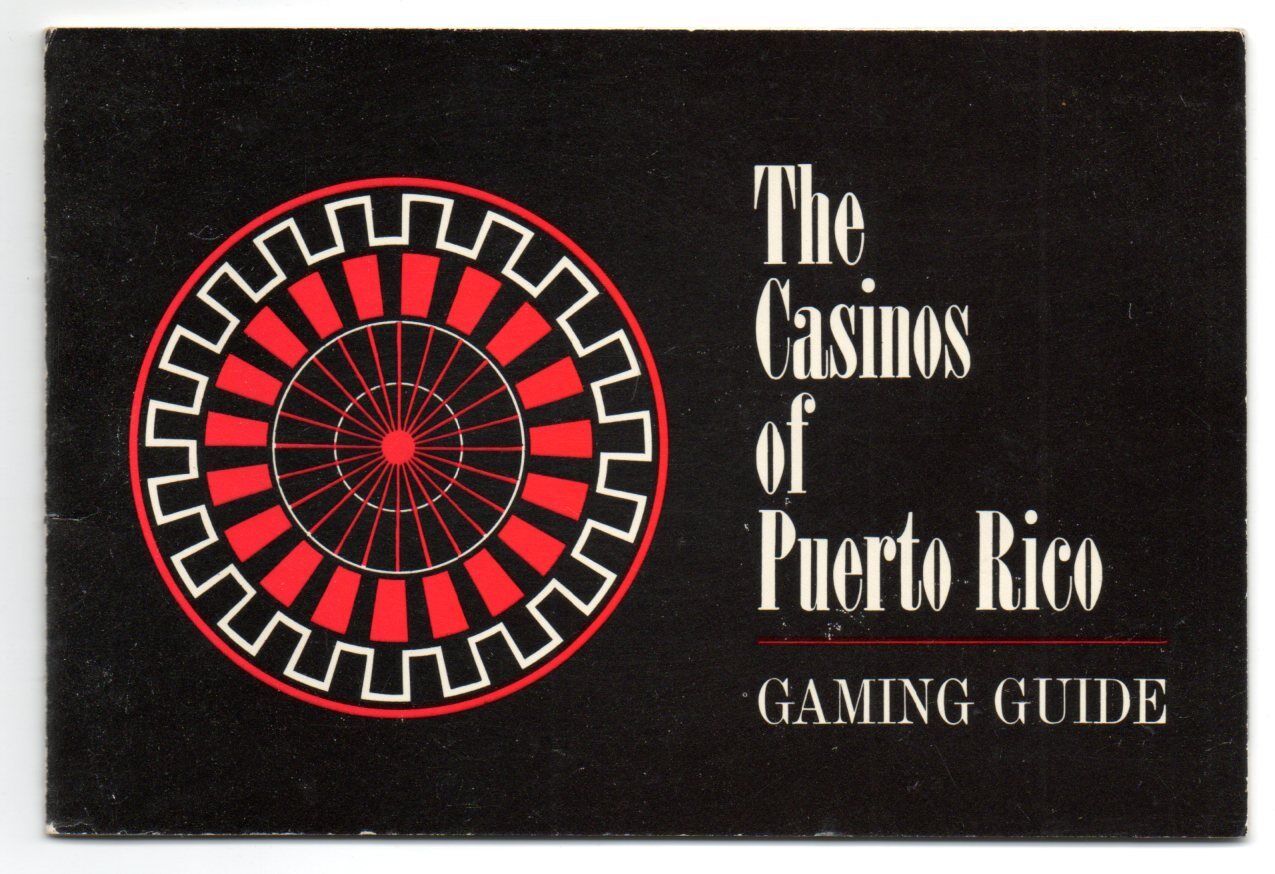 Roulette Craps Black Jack CASINOS OF PUERTO RICO GAMING GUIDE Gambling Illus.