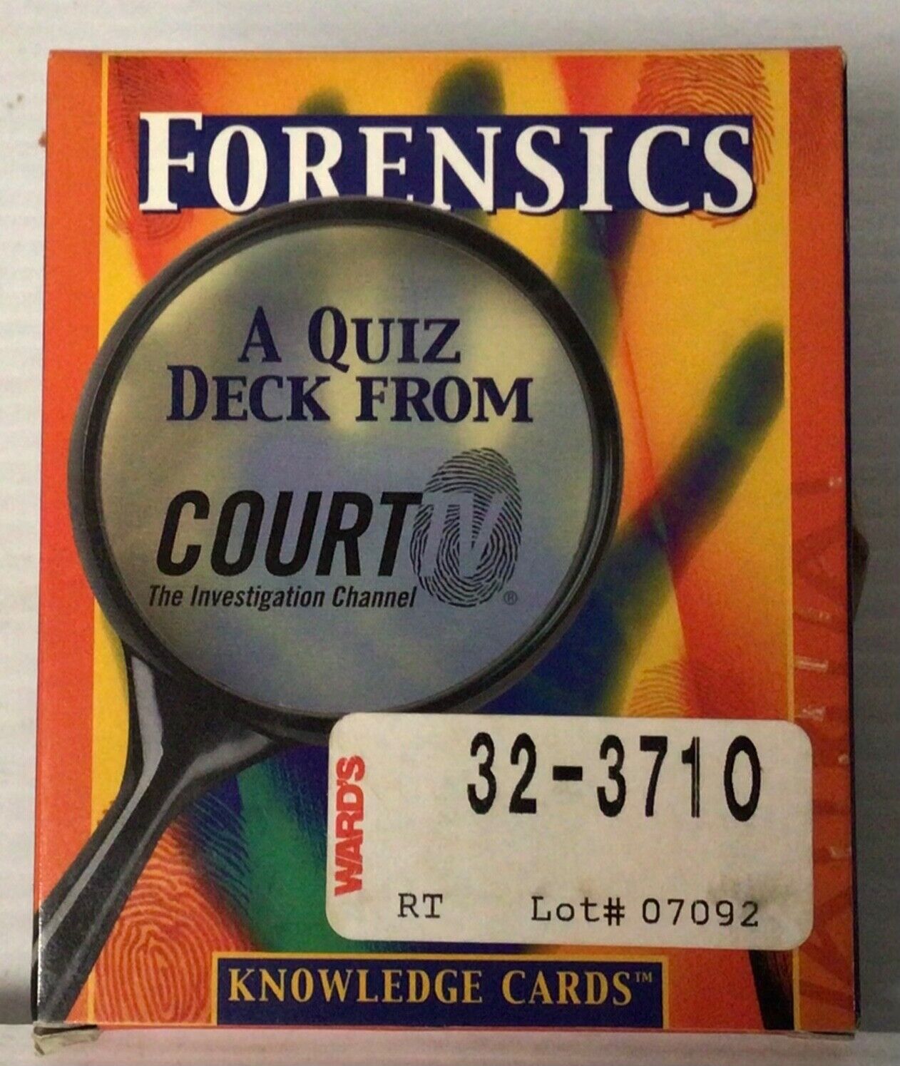 FORENSICS KNOWLEDGE COURT TV QUIZ CARDS-COMPLETE SET-SEALED-EXCELLENT CONDITION
