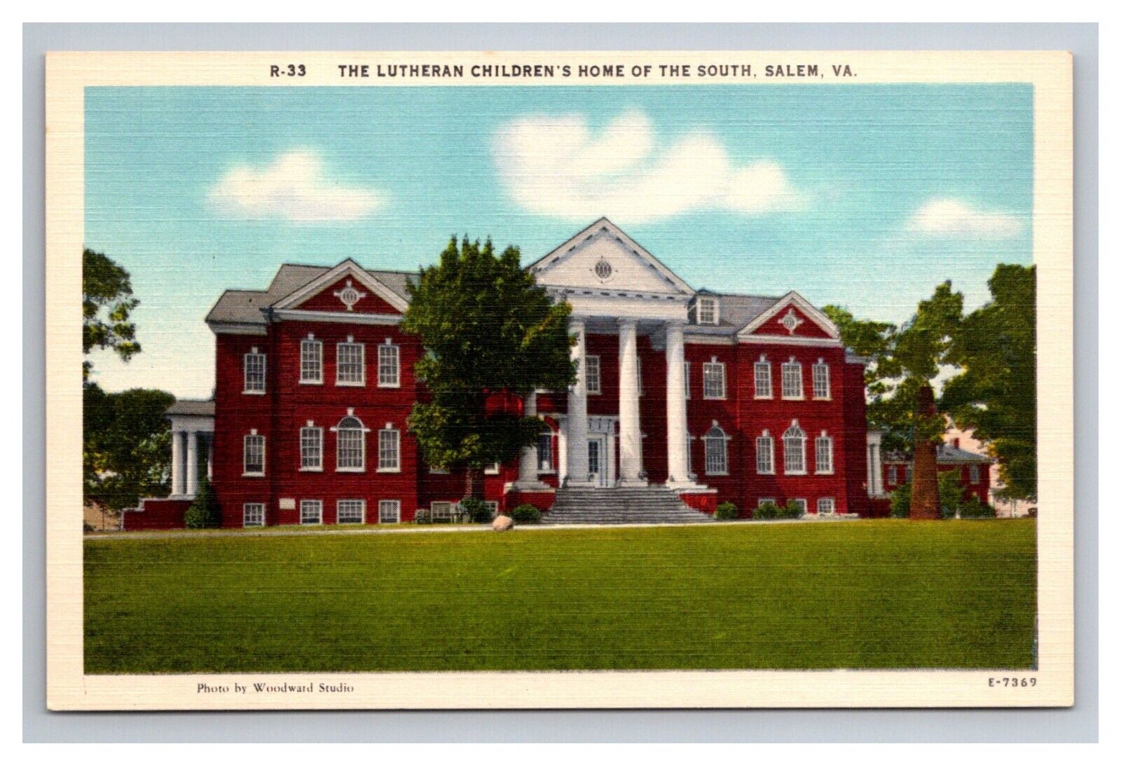 Postcard Salem Virginia Lutheran Children's Home of the South