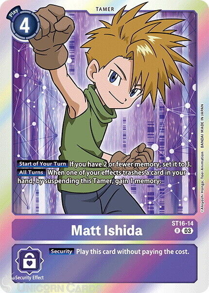 ST16-14 Matt Ishida :: Rare Digimon Card :: ST16: Starter Deck Wolf of Friendshi