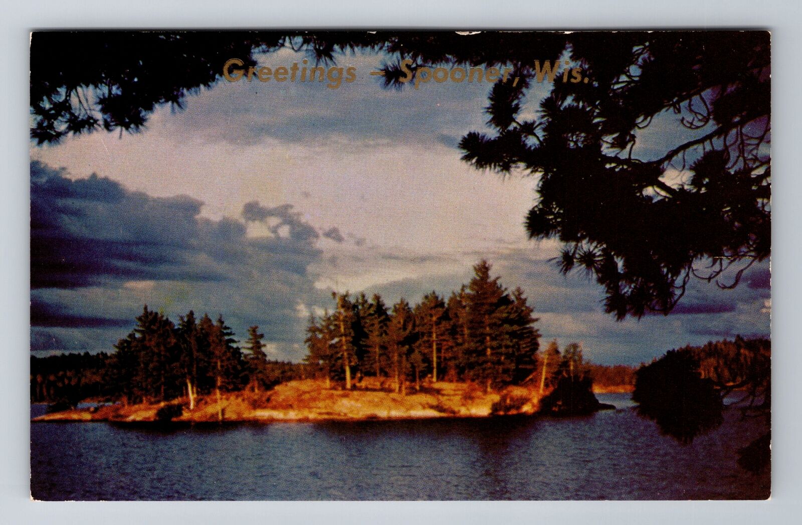 Spooner WI-Wisconsin, General Greetings Landscape, Antique, Vintage Postcard