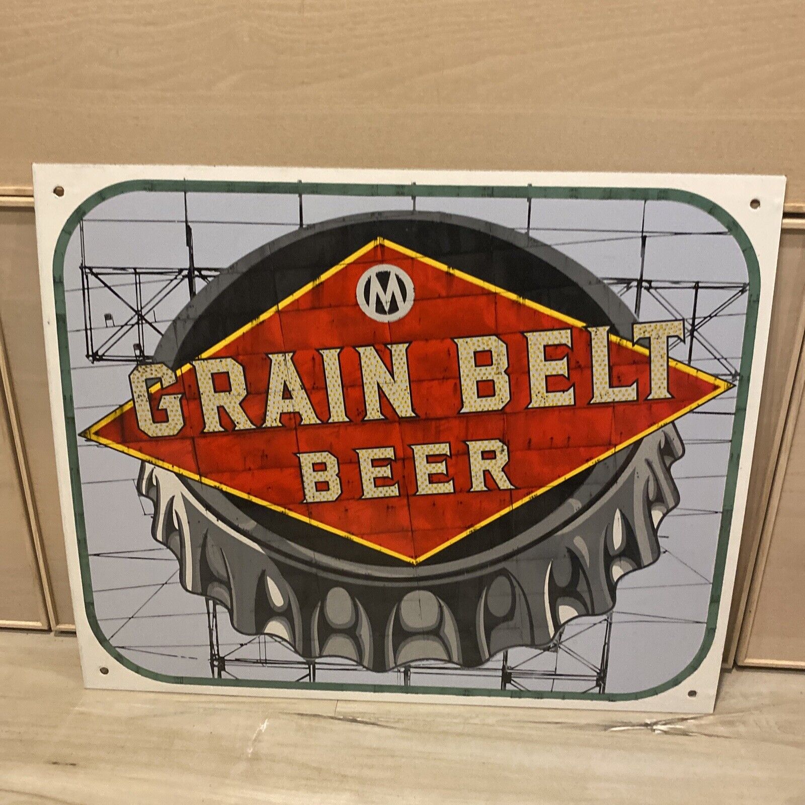 Grain Belt  Beer Porcelain Sign 20x16” Minnesota Beer 🍺 Brewery