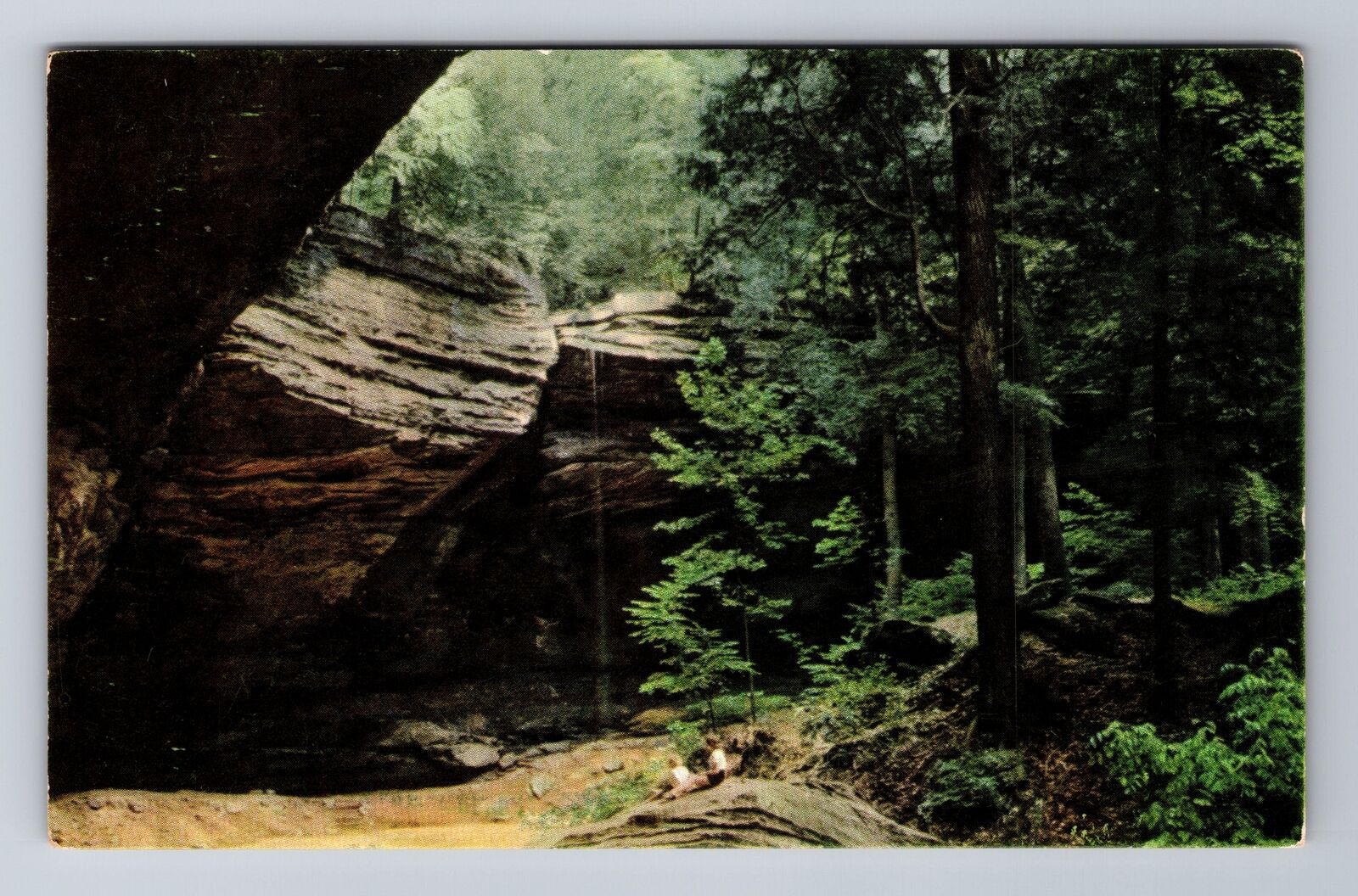 Bloomingville OH-Ohio, Ash Cave, Antique, Vintage Souvenir Postcard
