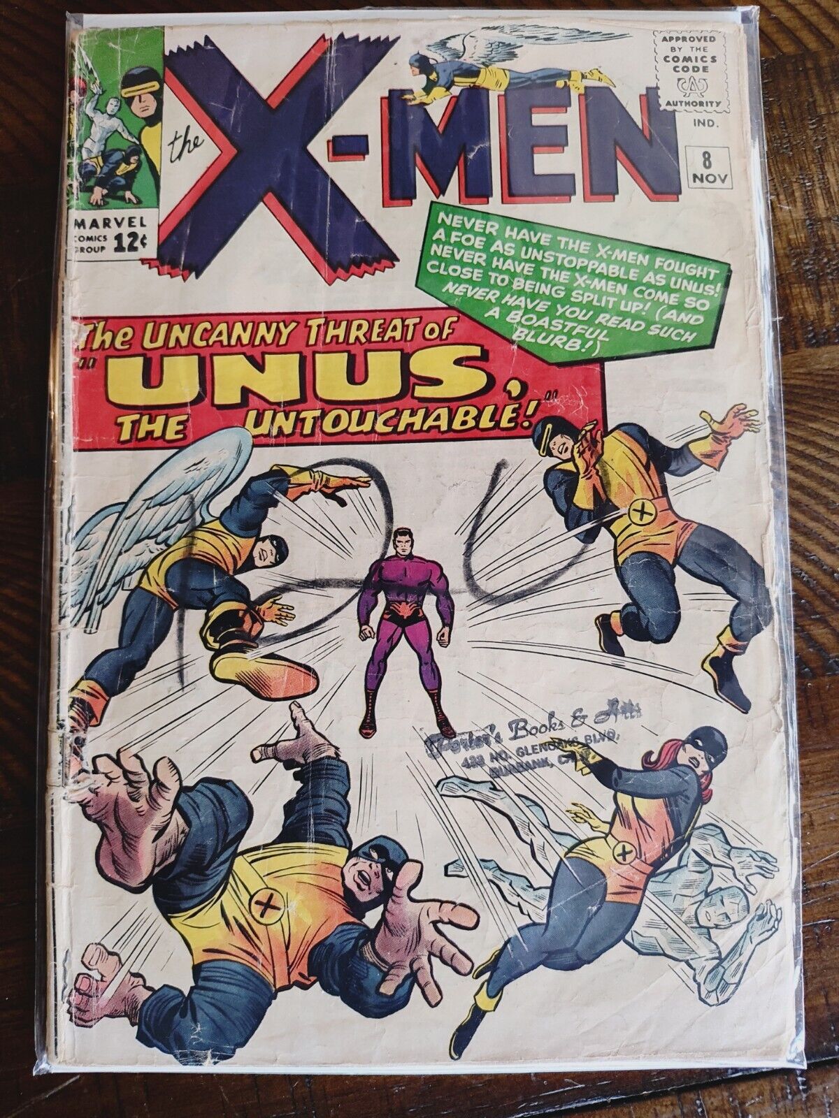 X-men #8 1964 Key Issue First Appearance of Unus the Untouchable