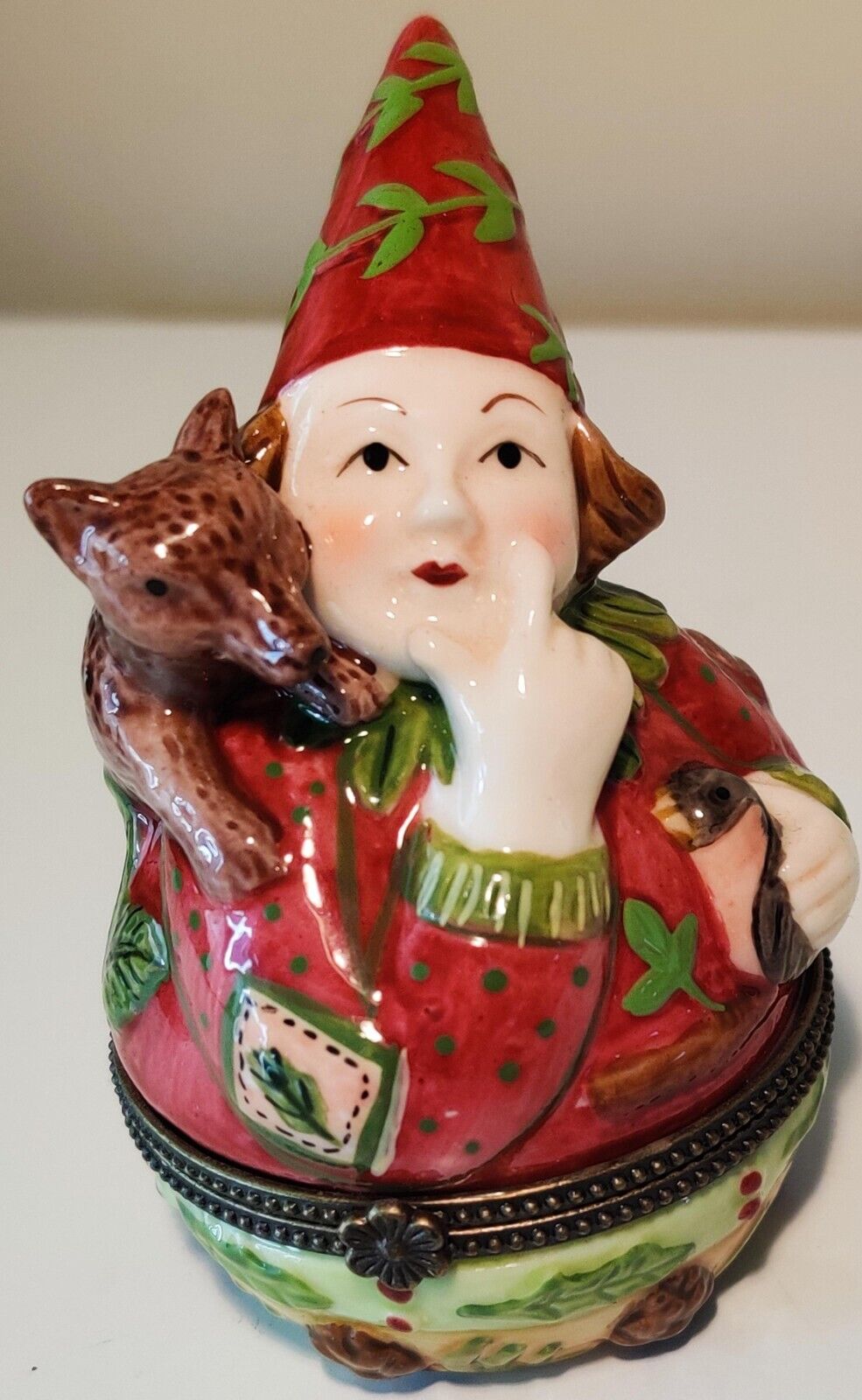 Villeroy & Boch Lady Gnome Porcelain Trinket Box🚛Moving