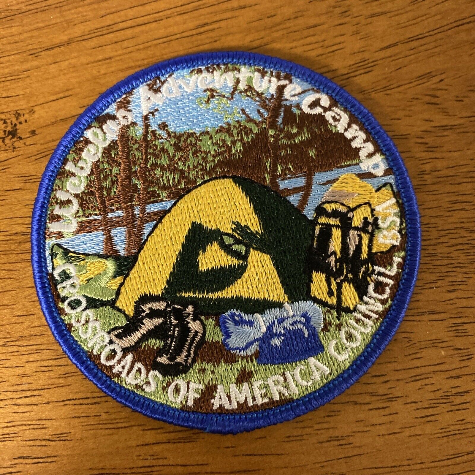 BSA Crossroads of America Council Webelos Adventure Camp Patch Boy Scouts