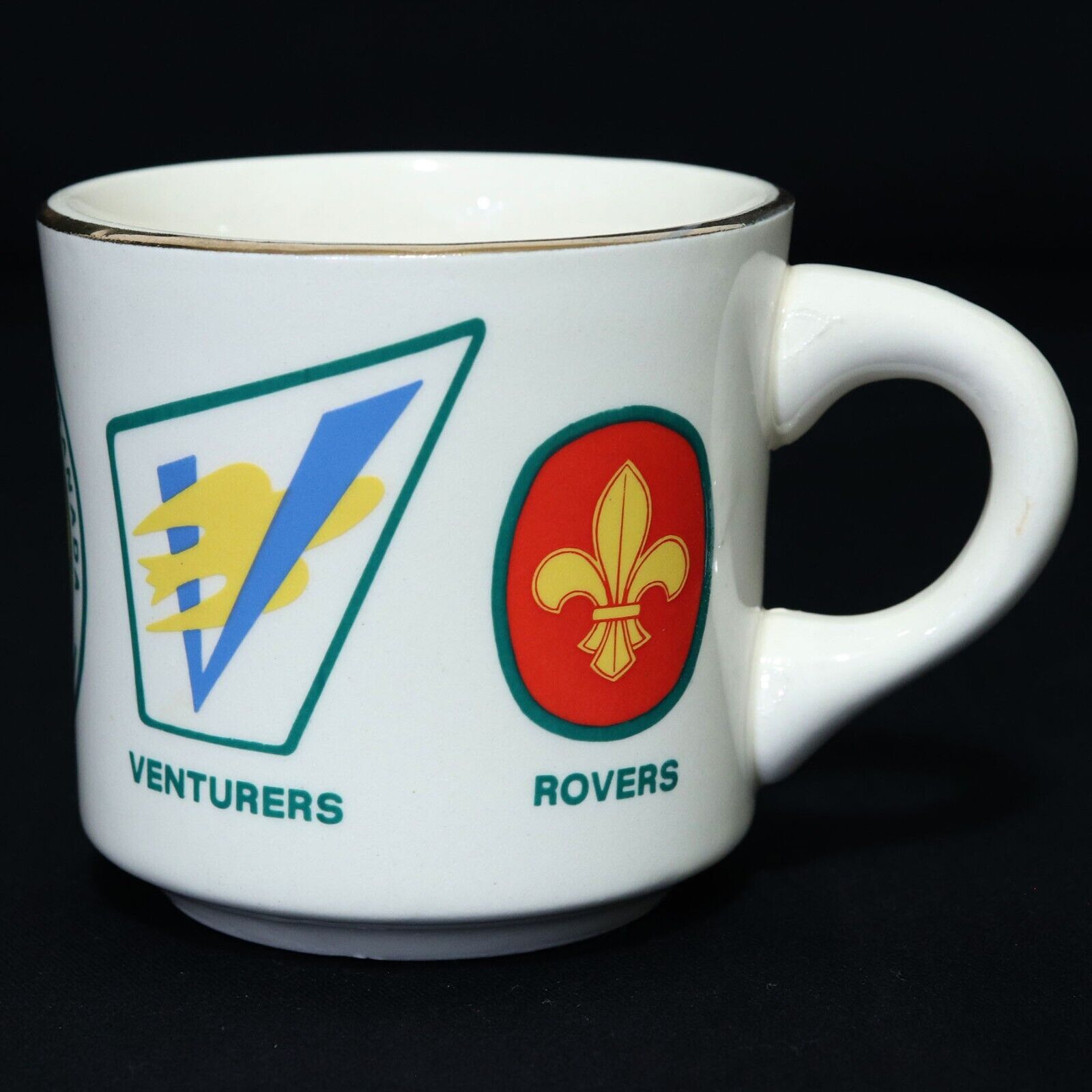 Boy Scouts of Canada VTG BSA BSC Ceramic Mug Wolf Cubs, Venturers, Rovers, Cup