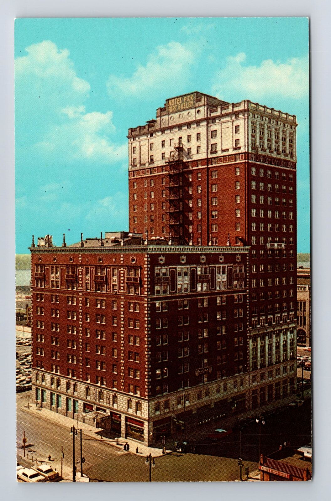 Detroit MI-Michigan, Pick-Fort Shelby, Advertising, Antique Vintage PC Postcard