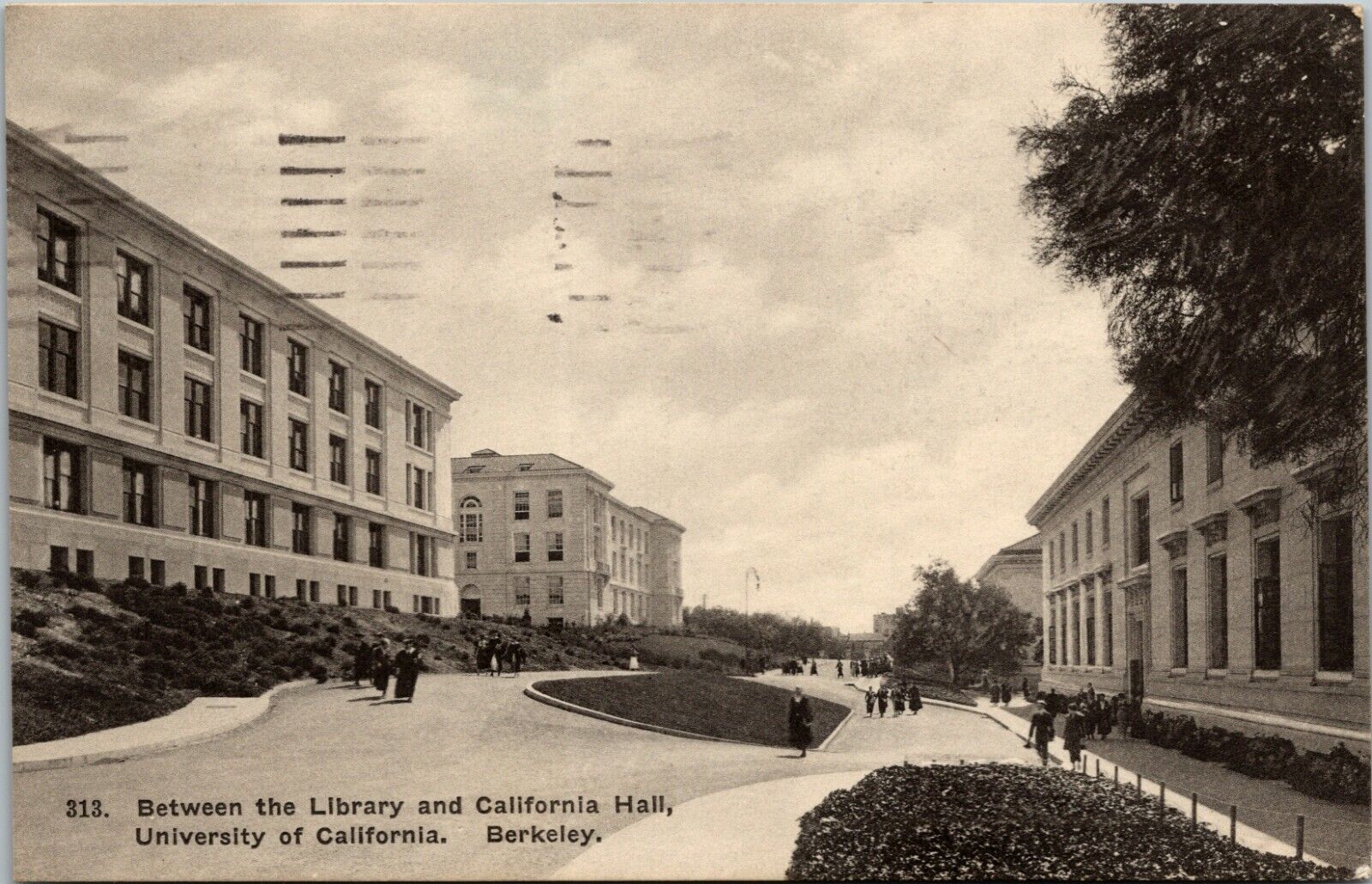 Postcard Between the Library University of California Hall Berkeley, CA