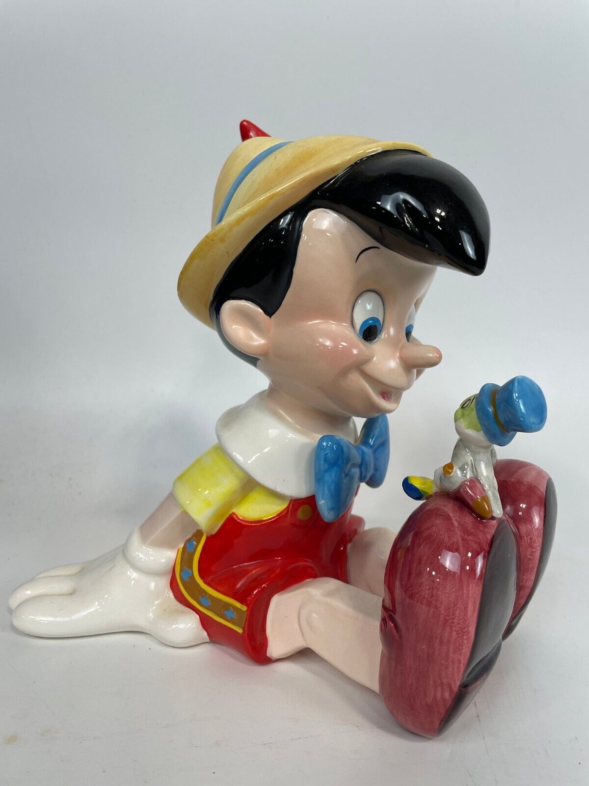 Schmid Disney Pinocchio & Jiminy Music Box Figurine When You Wish Upon a Star