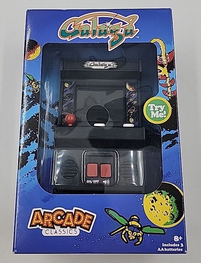 Arcade Classics Galaga: Retro Mini Arcade Game 09622 Brand New In Box 