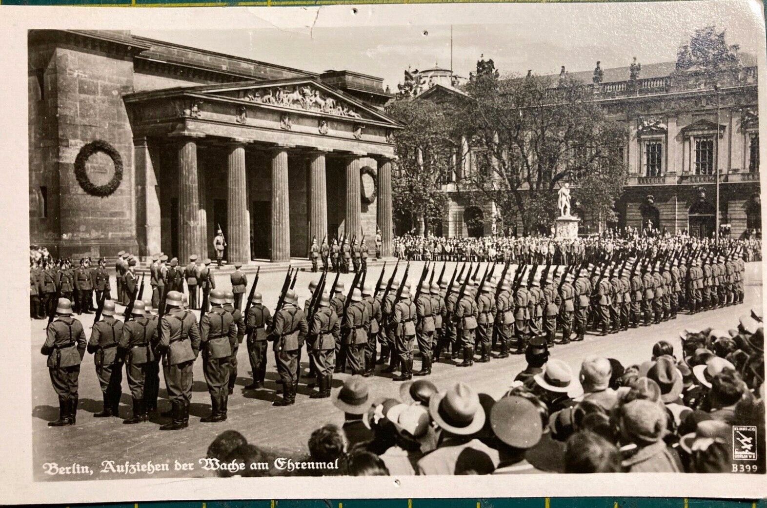 1941 RPPC German Wehrmacht Parade Original Real Photo Postcard