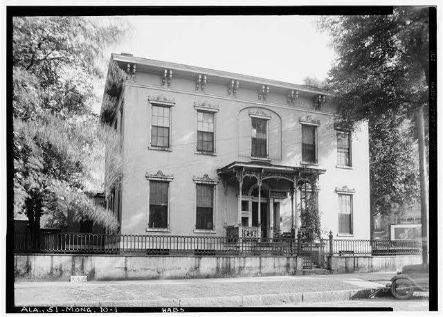 Harris Smith House,Church Street,Catoma Street,Montgomery,Alabama,AL,HABS