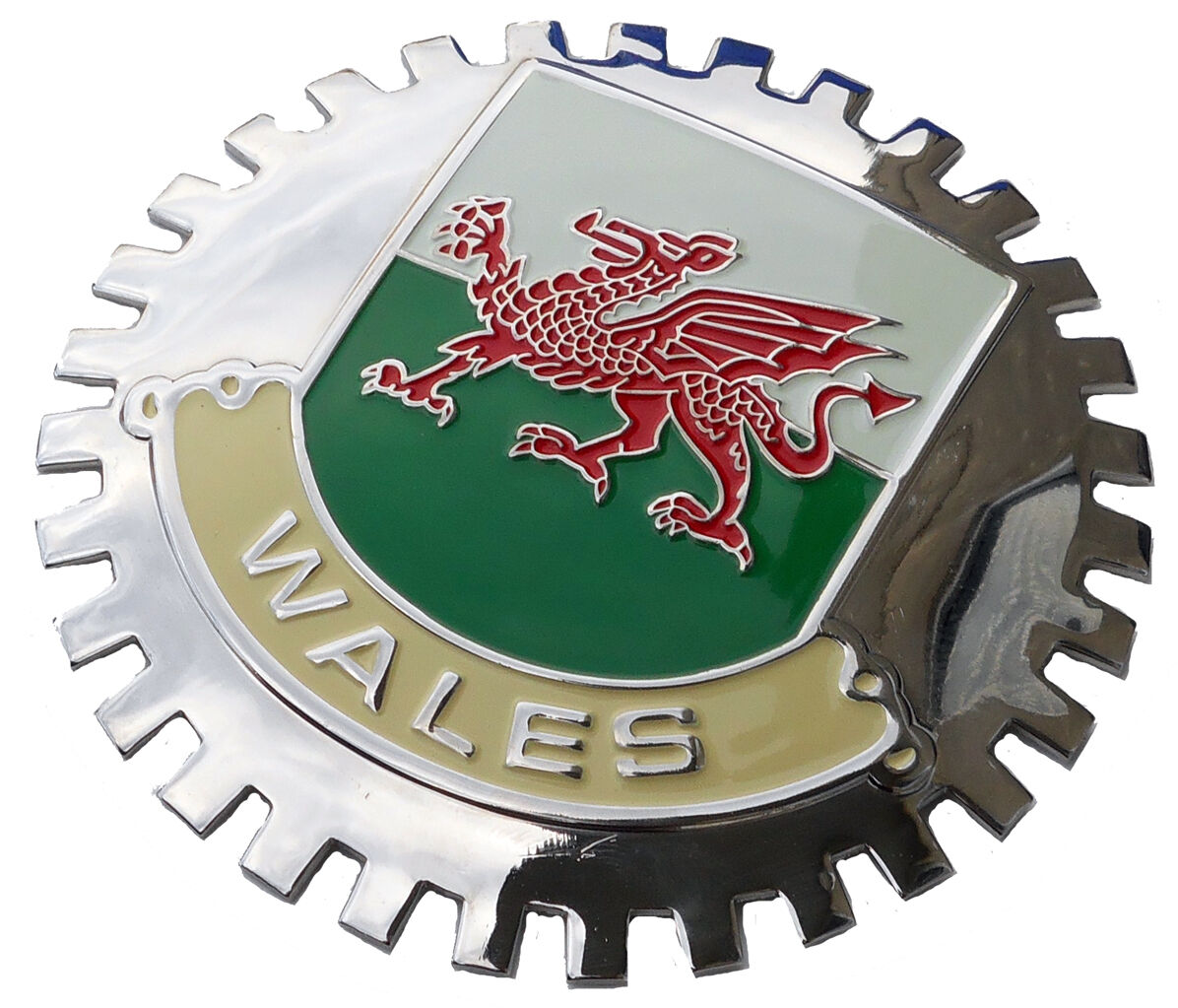 WALES car grille badge emblem (Welsh)