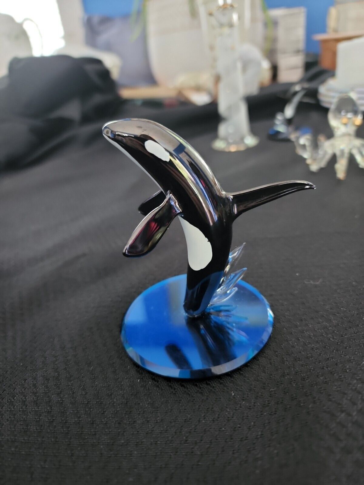 Vintage Glass Baron Orca Killer Whale