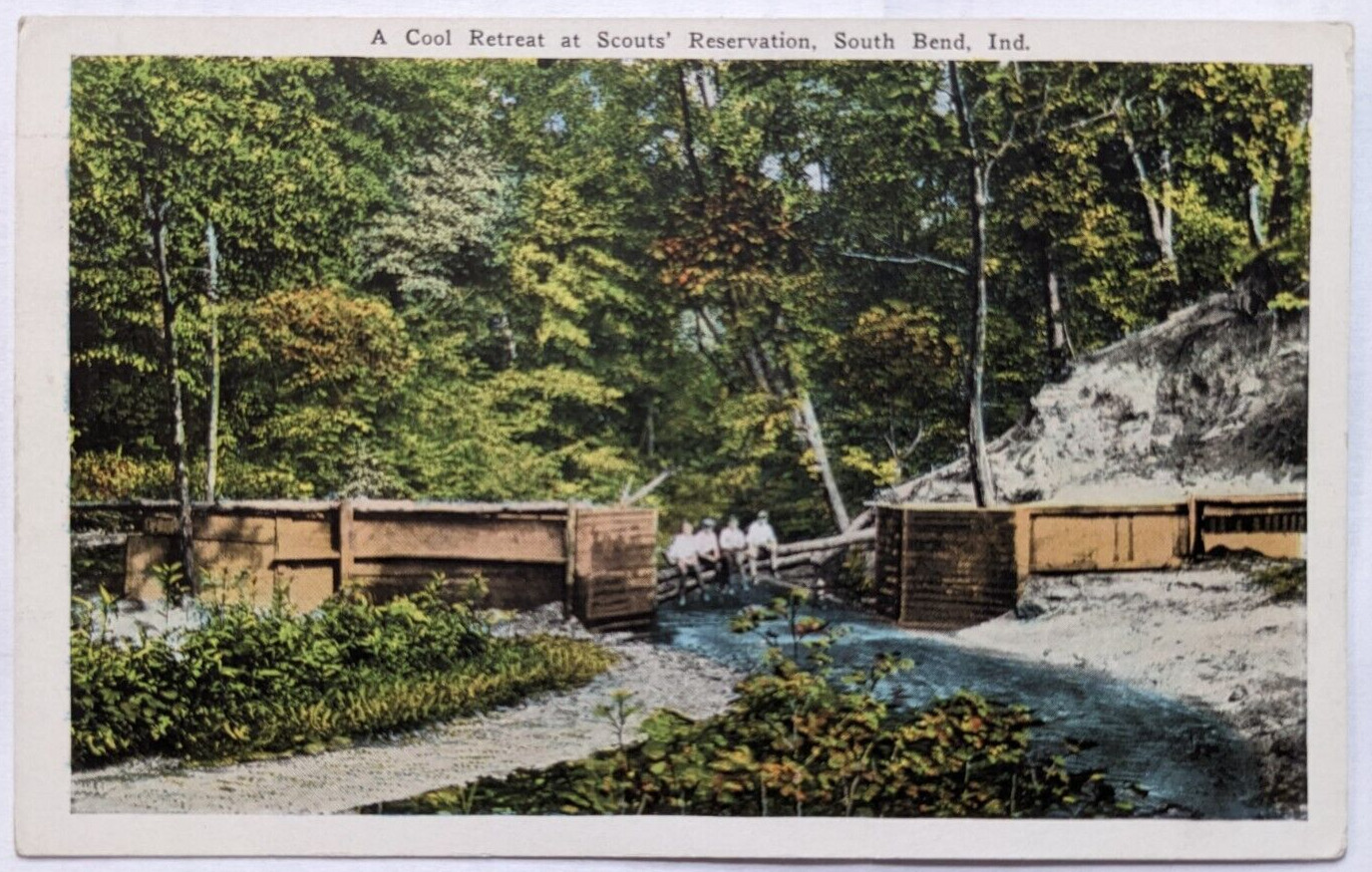 South Bend, Indiana A Cool Retreat at Scouts\' Reservation Wood Lake? Postcard