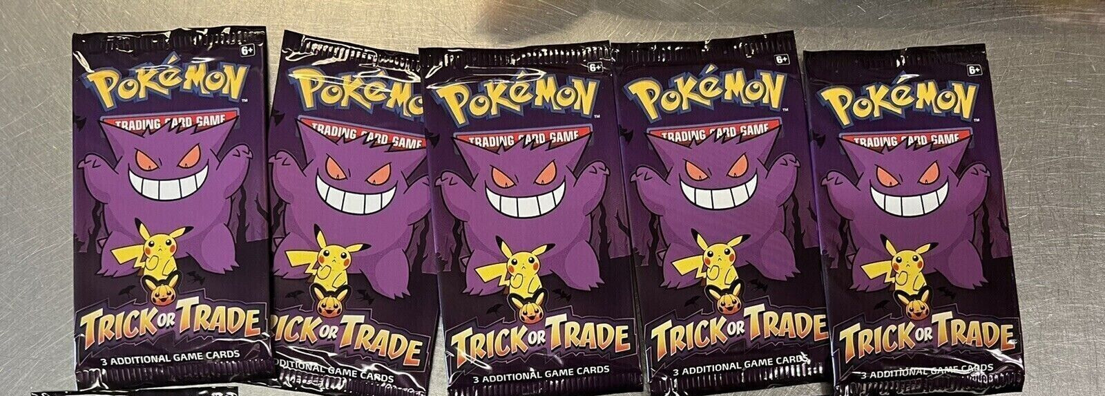Pokemon TCG Halloween Trick or Trade Booster Bundle Lot Of 5 Packs (15 cards)