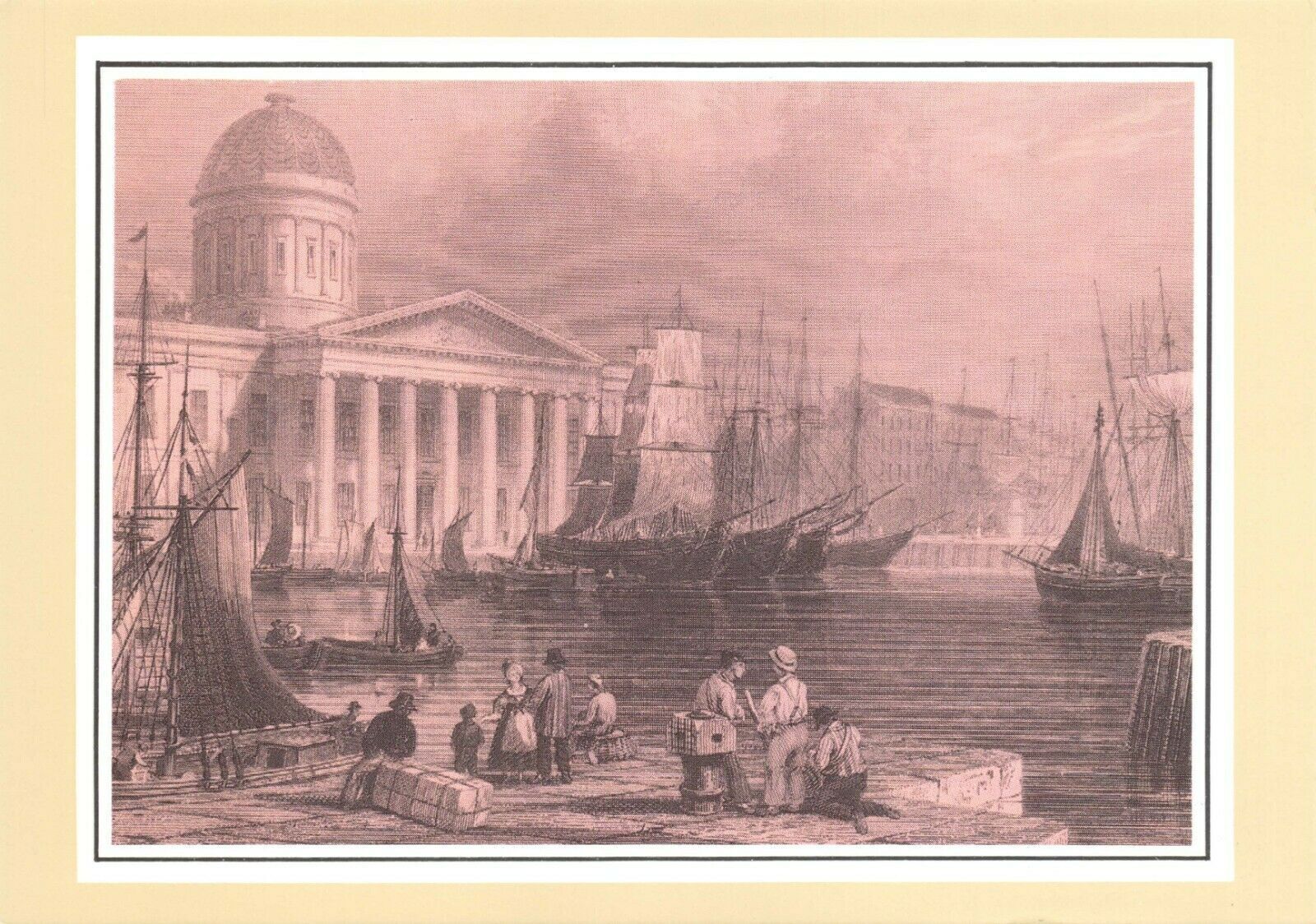 Vintage Reproduction Postcard, Liverpool Post Office, Canning Dock 1839-99 56S