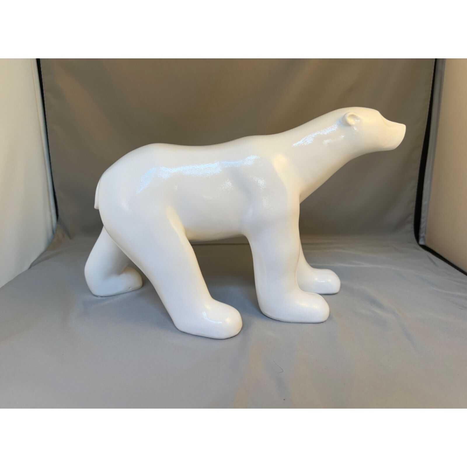 Vintage ceramic Polar Bear 11.5” H Figure