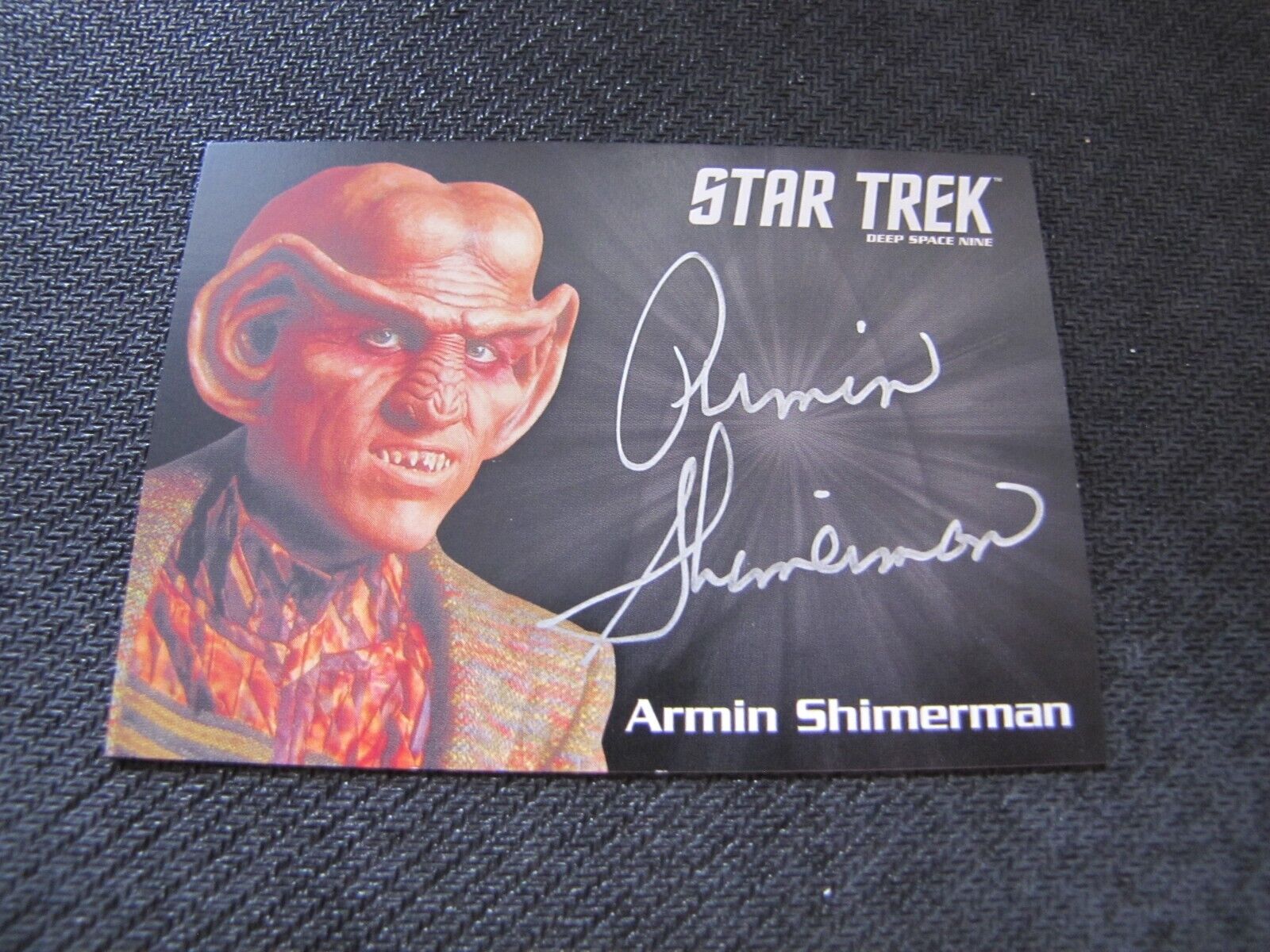 Star Trek Deep Space 9 Heroes & Villains Armin Shimerman Silver Autograph Card