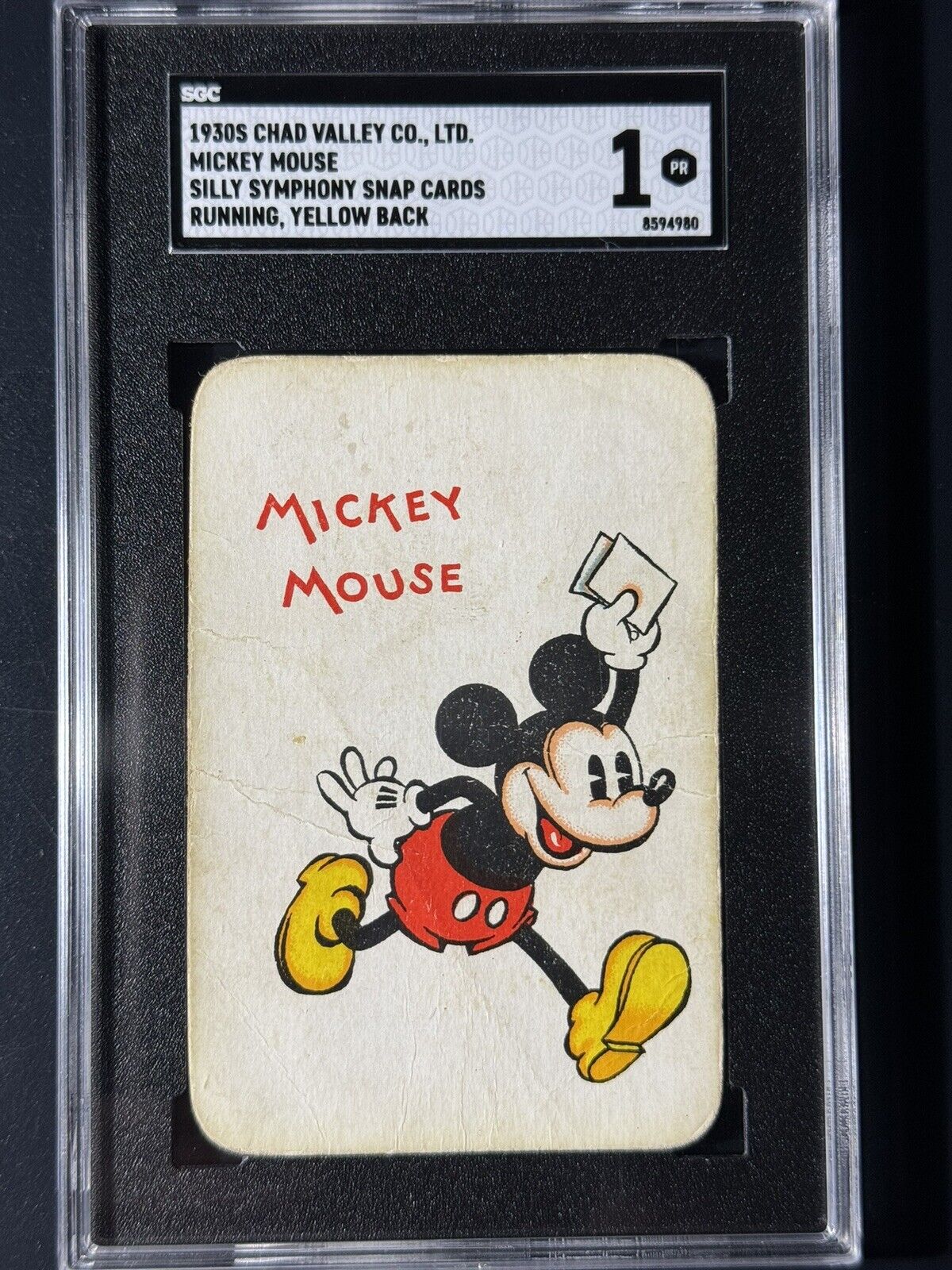 1930s Chad Valley - Silly Symphonies - Disney #1 MICKEY MOUSE - ￼SGC 1