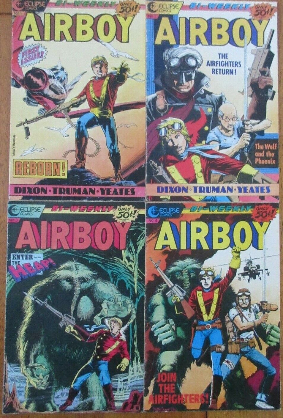 Airboy #1-4 Eclipse 1986 Comic Books