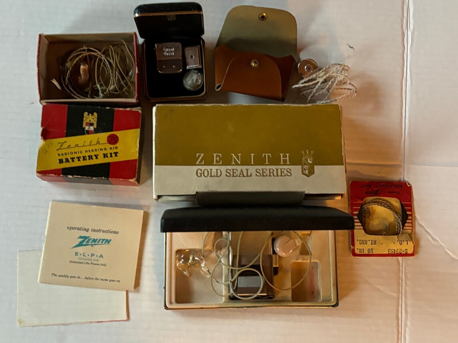 Vintage Zenith Hearing Aid Lot