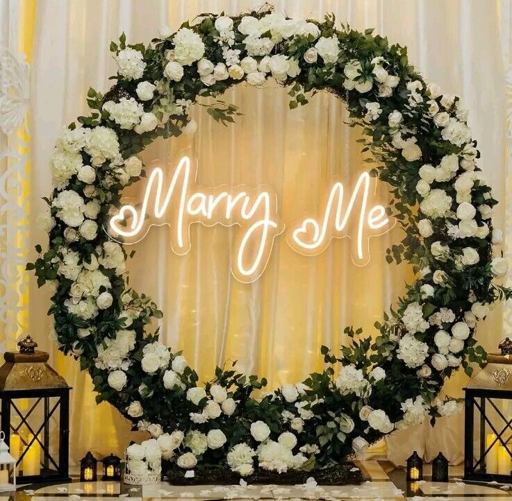 Marry Me Neon Sign Dimmable Marry Me Letters That Light Up...