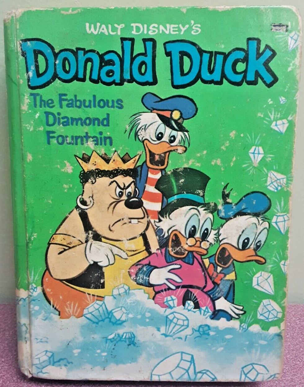 VTG HTF '67 Donald Duck The Fabulous Diamond Fountain Book w/ Manufacturer Error