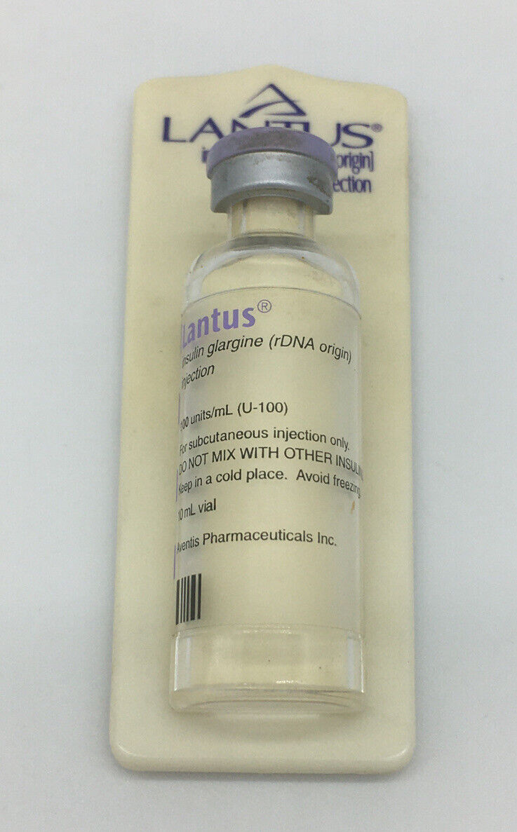 Lantus Advertising Refrigerator Magnet Clip Insulin Bottle Shaped Rare