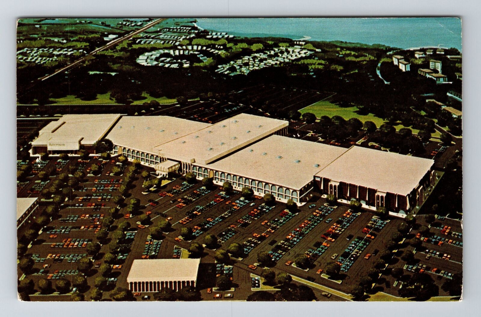 Clearwater FL-Florida, Aerial Mall, Savings & Loan Association Vintage Postcard