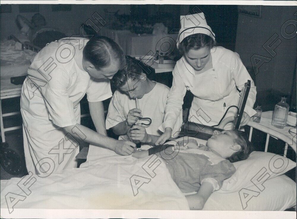 1937 St Louis Missouri Prior Infantile Paralysis Victims Donate Blood Photo