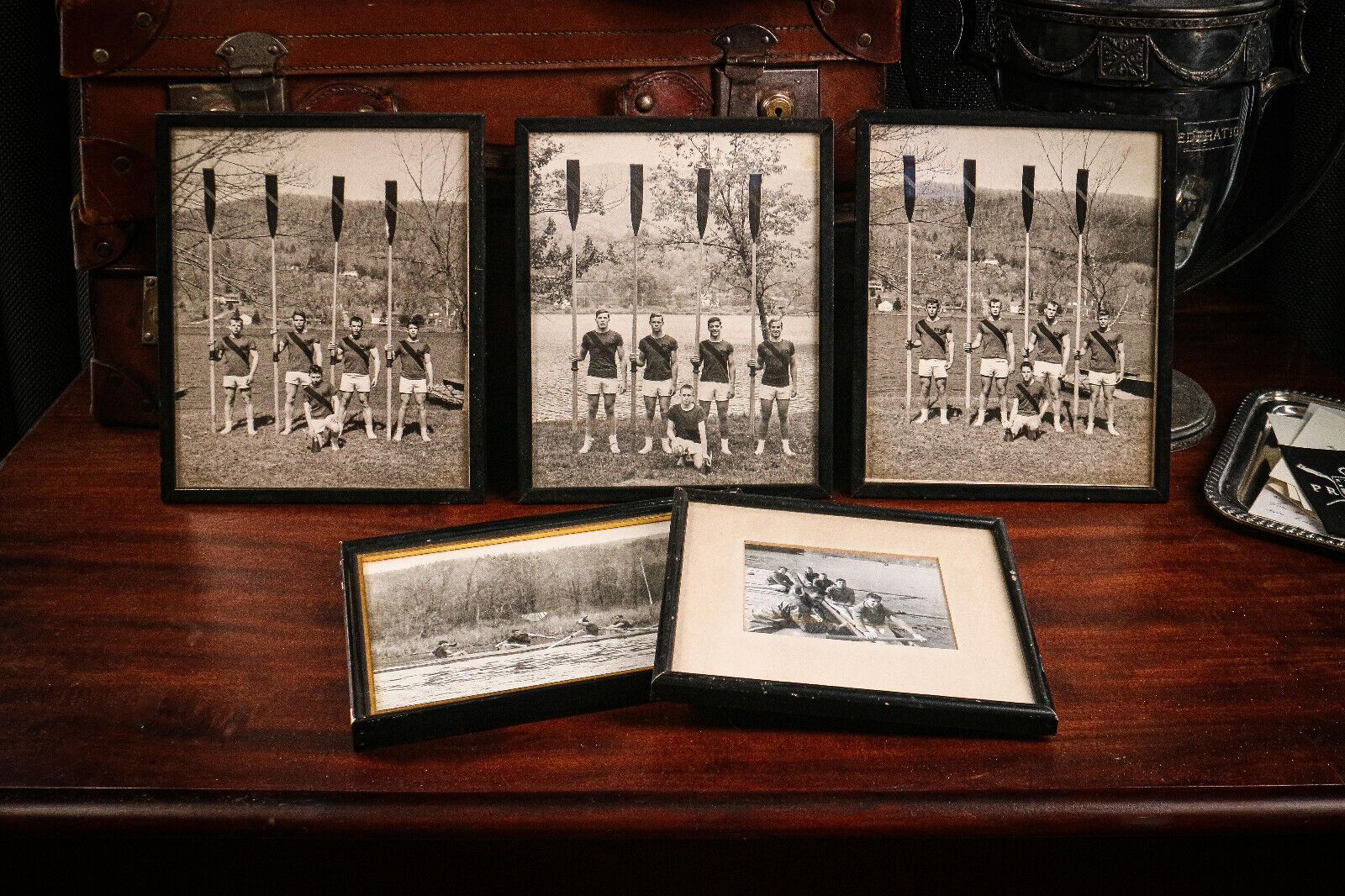 Collection Rowing Crew South Kent School Connecticut 1960s Framed Photographs