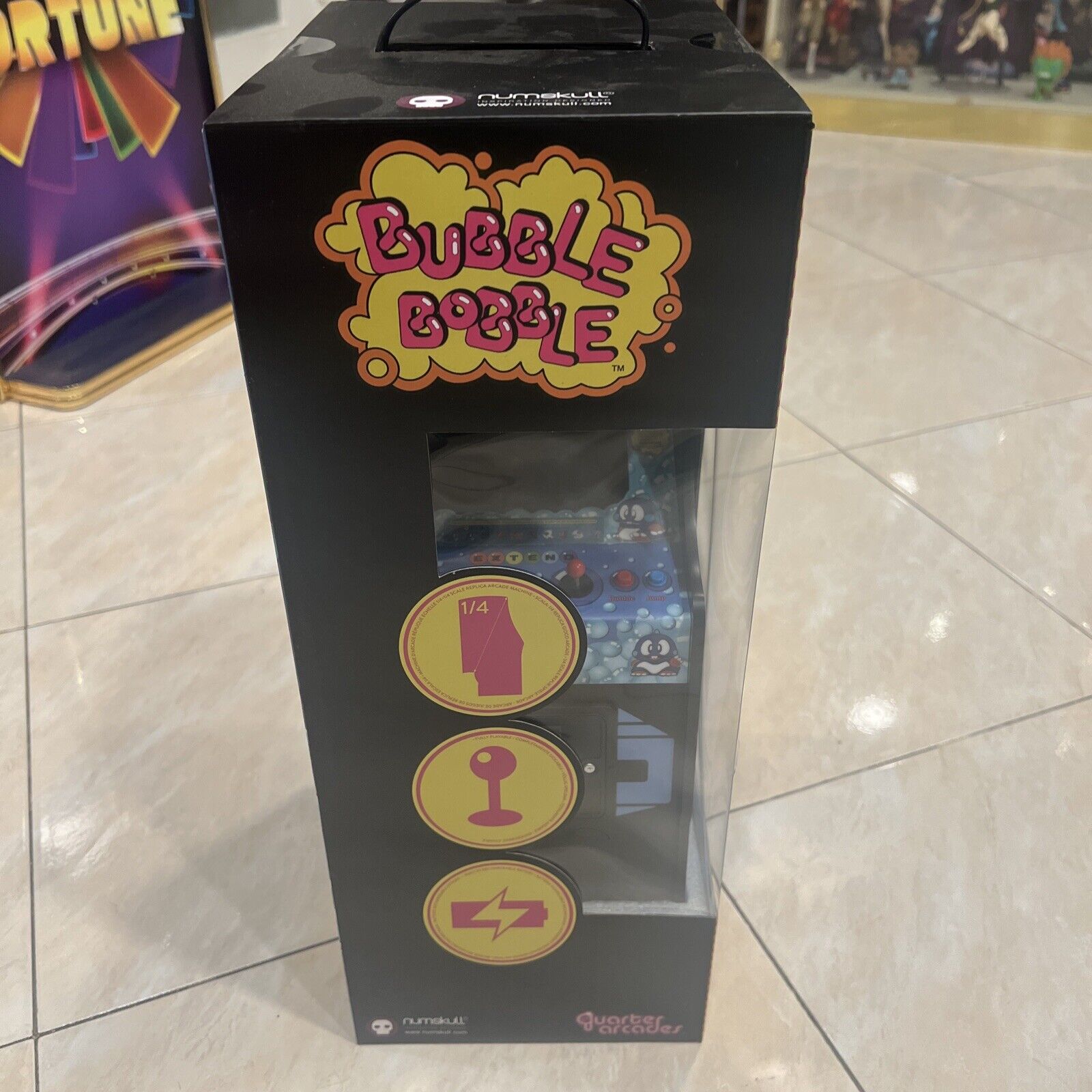 Numskull Quarter Arcade Taito Bubble Bobble 1/4 Scale Mini Aracde
