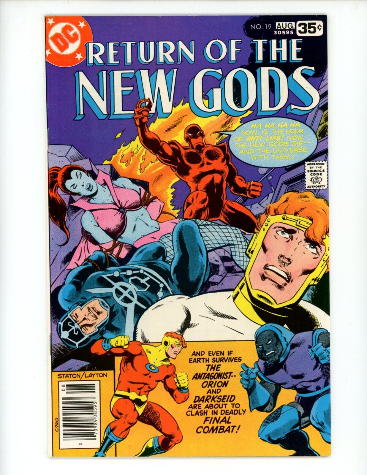 New Gods #19 Comic Book 1978 NM- Gerry Conway Joe Staton DC Orion
