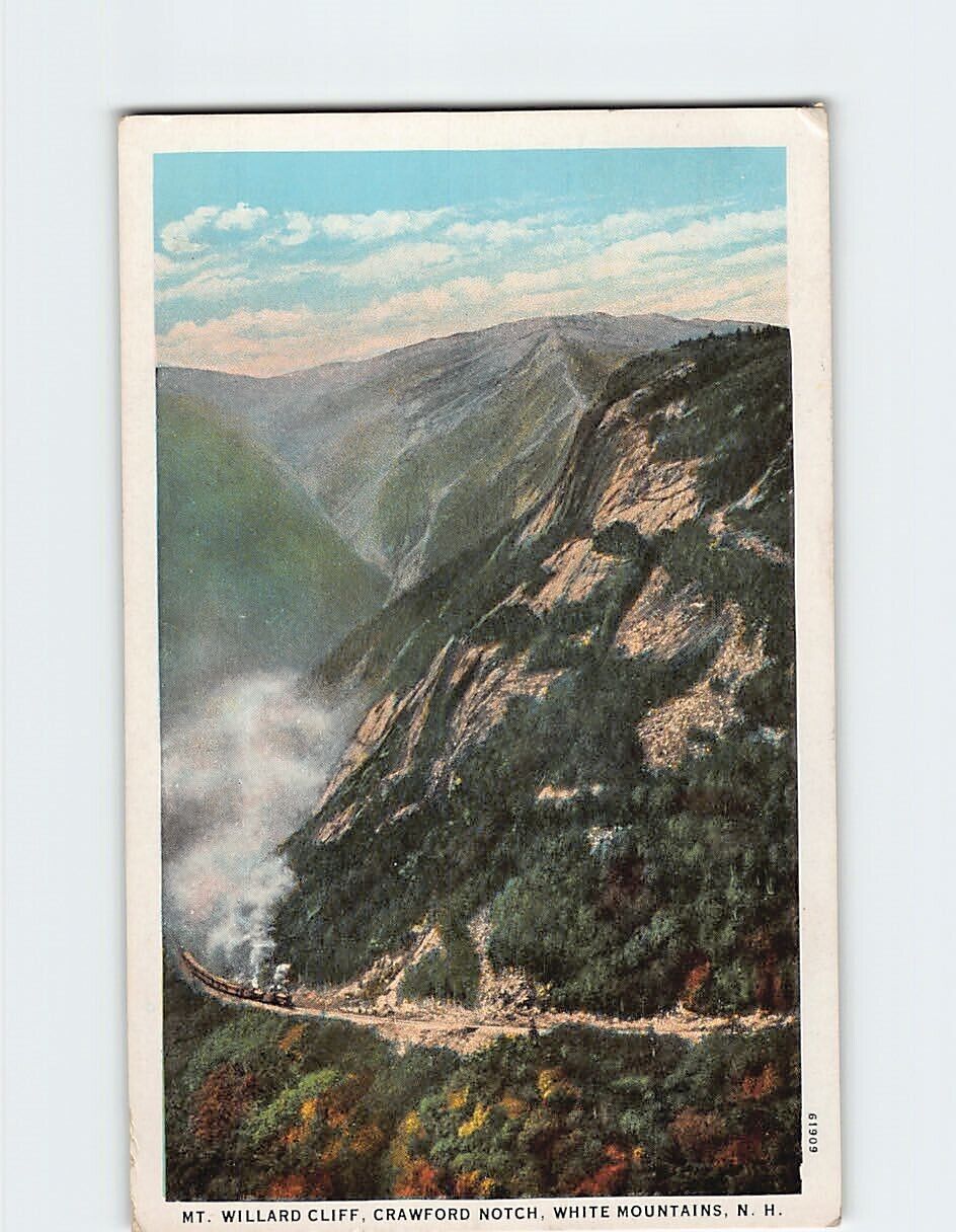 Postcard Mt. Willard Cliff, Crawford Notch, White Mountains, New Hampshire