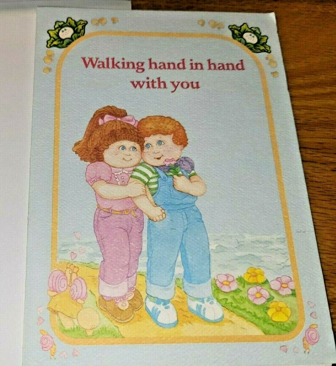Vintage Cabbage Patch Kids Greeting Card 1983 Girl Boy Love Friendship NOS New 
