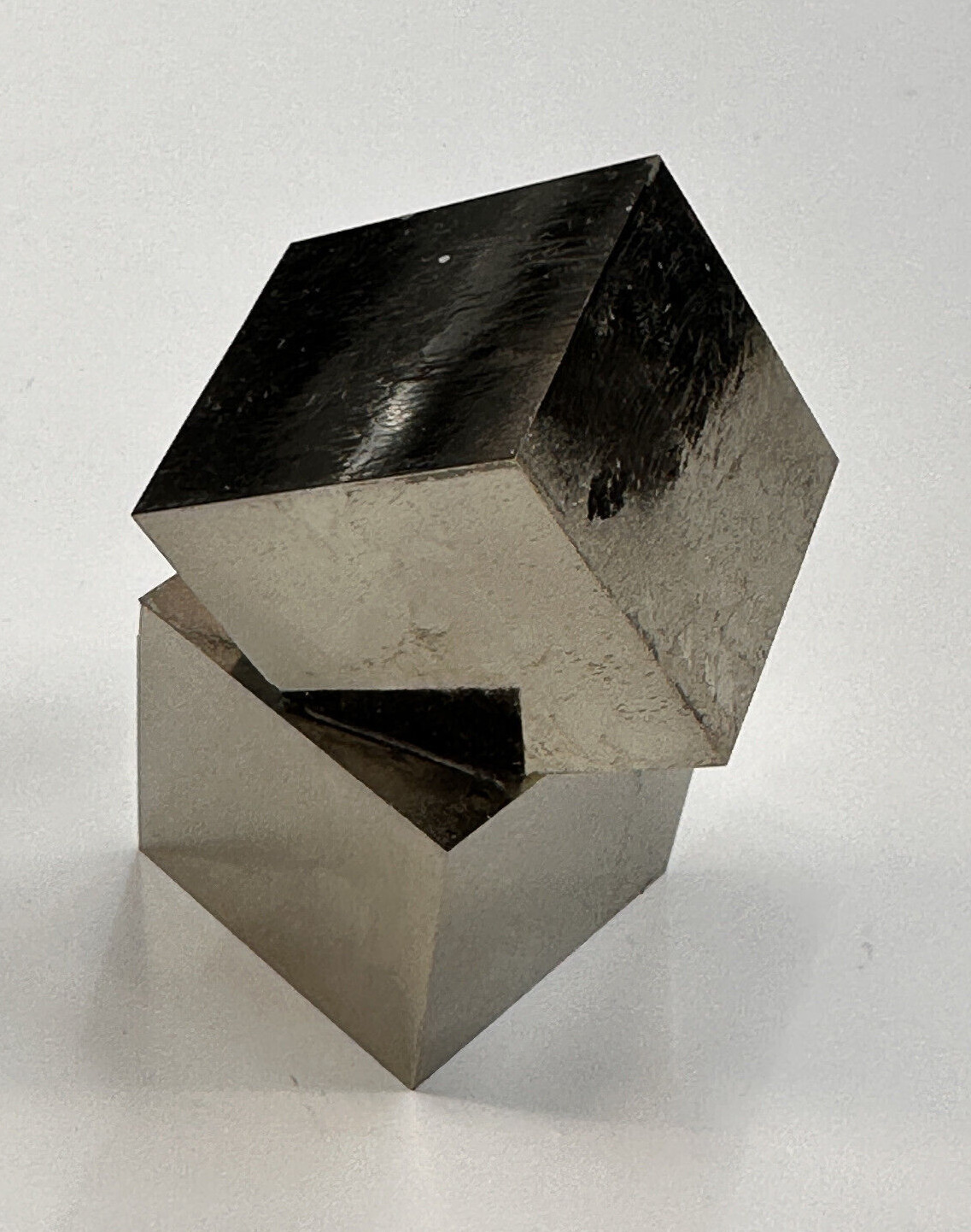 LARGE Lusterous Entwined Interlocking Pyrite Cube Cluster_Spain