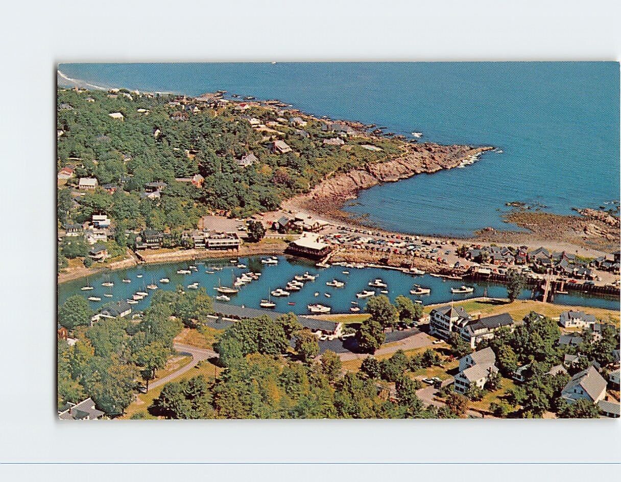 Postcard Aerial View Perkins Cove Ogunquit Maine USA North America