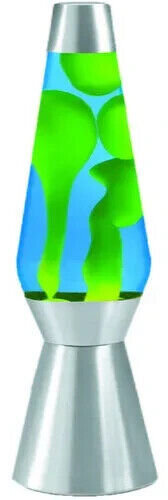 Lava® Lamp Grande 27'' Yellow Wax/Blue Liquid/Silver Base & Cap [New ] Decor,