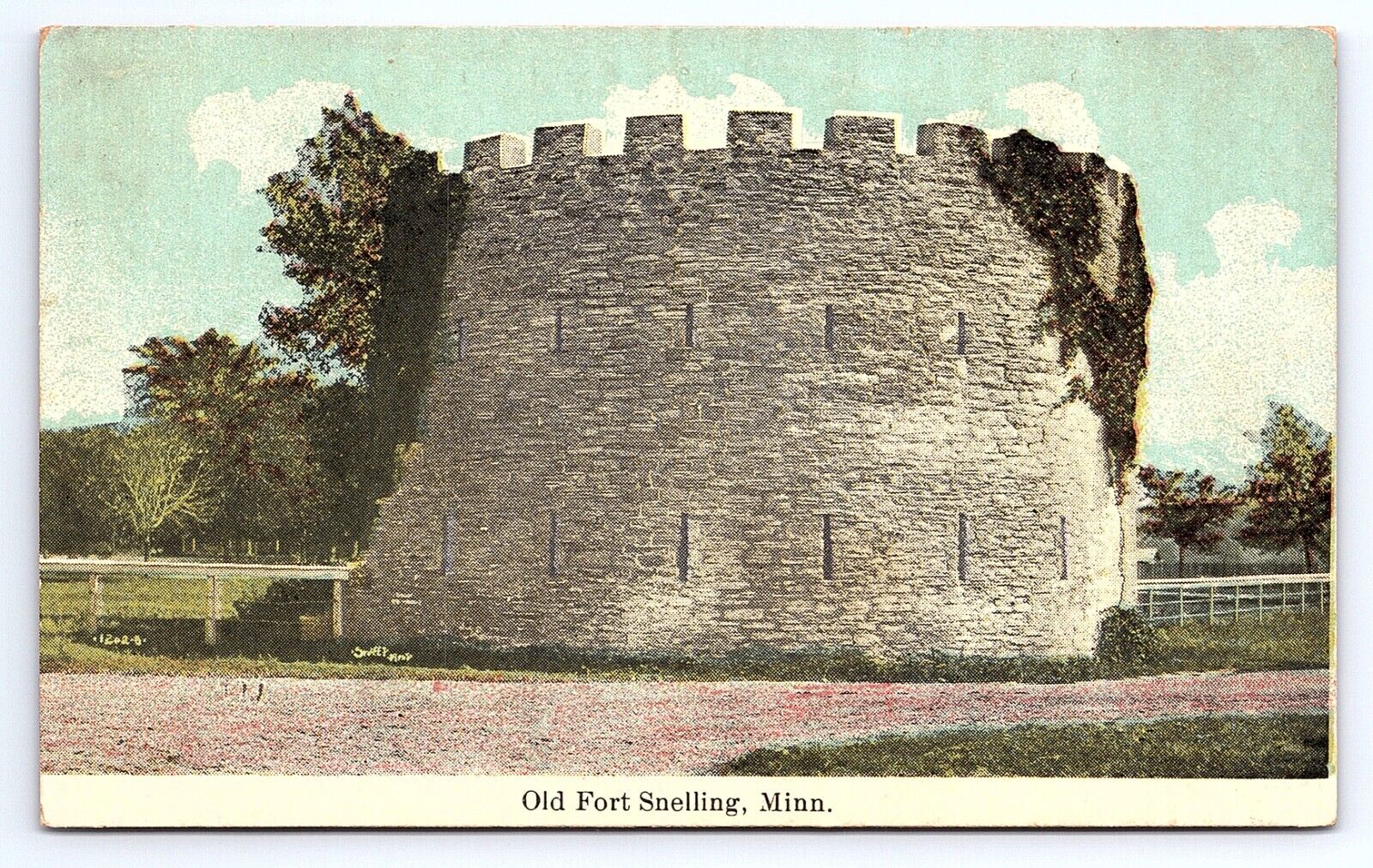 Postcard Old Fort Snelling Minnesota MN