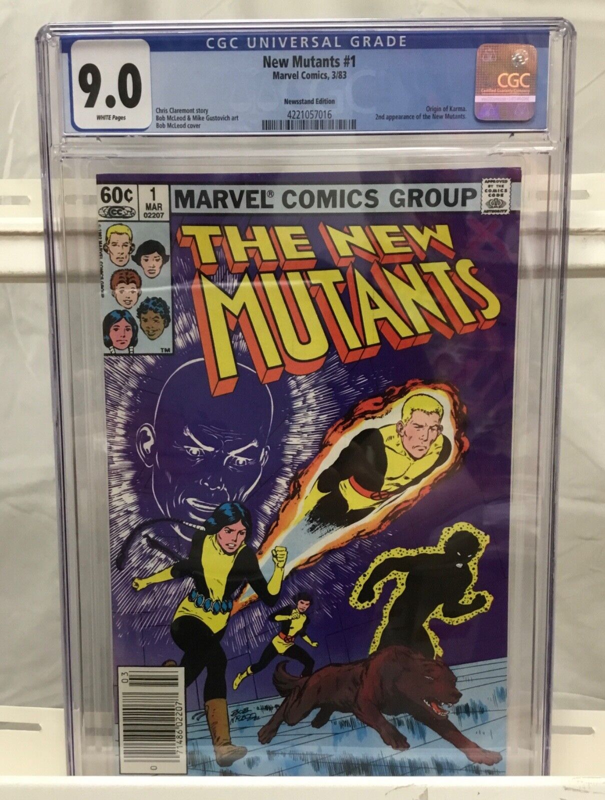 Marvel Comics New Mutants #1 Newsstand Edition CGC 9.0